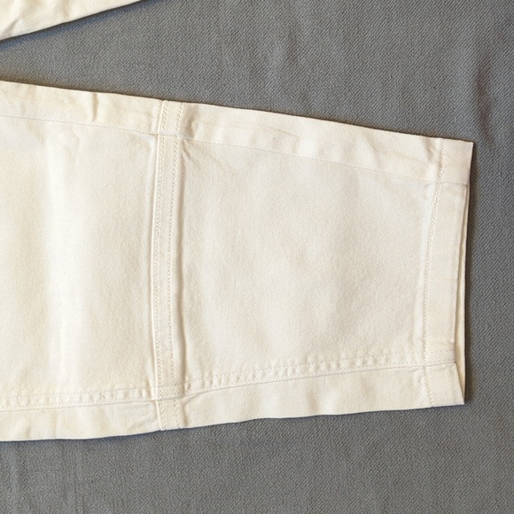 Everlane NWT Utility Barrel Pant Bone White Women's 4 - Picture 3 of 7